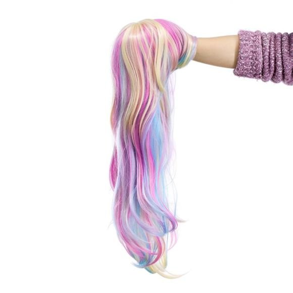 Long Curly Wave Cosplay Synthetic Wig - Halloween Costume for Women main image 6